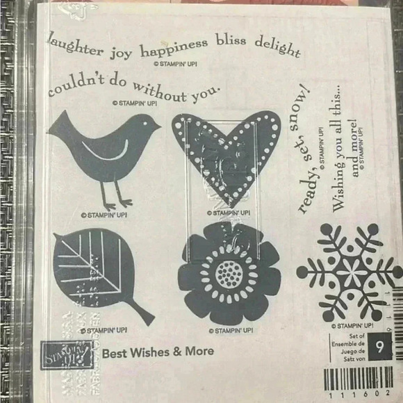 Stampin Up Best Wishes & More Stamp Set - Picture 2 of 2